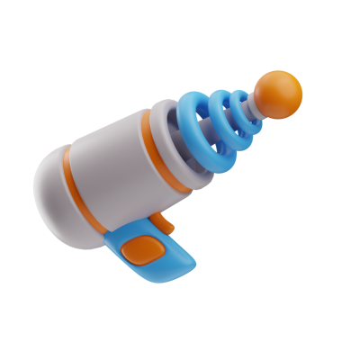 uzay teknolojisi Uzay Silahı illüstrasyonu 3d