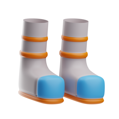 uzay teknolojisi Boots illüstrasyon 3d