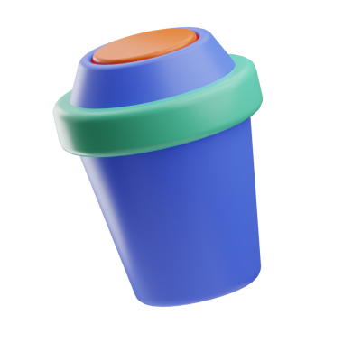 İş yeri meşrubat illüstrasyonu 3D