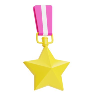 Eğlence, eğitim veya başarı tanıma alanlarında markalaşma, ödüller ve promosyon içeriği için ideal yıldız şekilli kupa.
