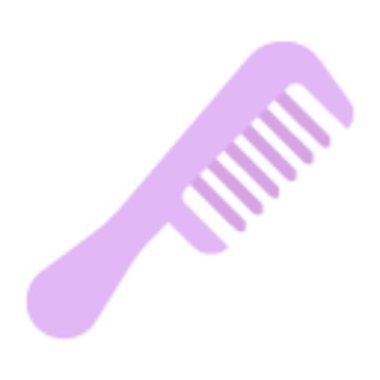 saç fırçası simgesi basit illüstrasyon