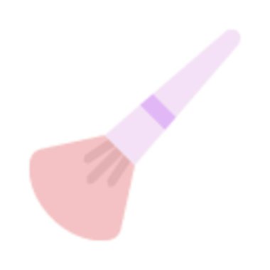 Fırça simgesi vektör illüstrasyonu