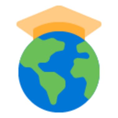 Mezuniyet şapkalı bir dünya, eğitim, küresel öğrenim veya akademik tanıtım içeriği için ideal.
