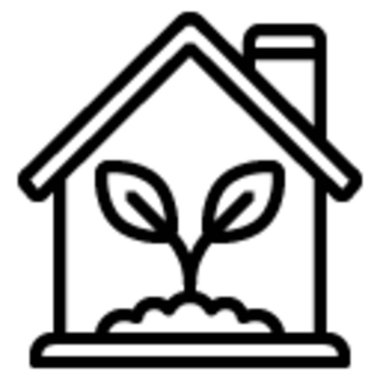 Çevre dostu markalaşma, çevre kampanyaları veya doğaya odaklı web sitesi ve pazarlama içeriği için ideal canlı bir ağaç simgesi.