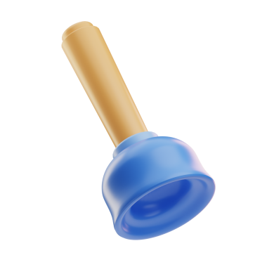 Borulardaki tıkanmaları temizlemek için kullanılan basit bir kauçuk aracı.