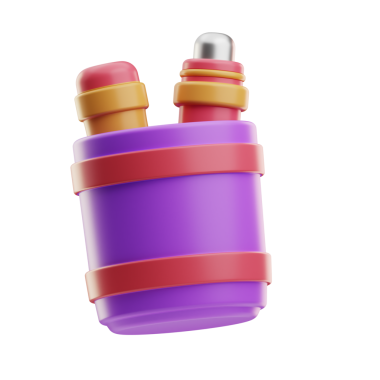 Kalemler, kalemler ve kırtasiye malzemeleri içeren bir kalem kutusu..