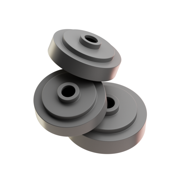 Halter ve ağırlık kaldırmada kullanılan standart metal disk.