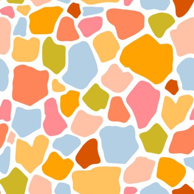 Kusursuz pastel desenli zürafa izi.