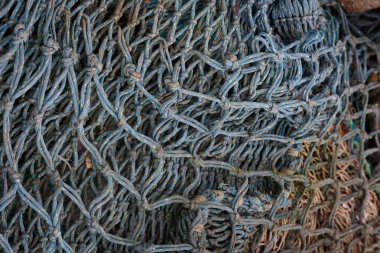 Balık ağları, halatlar, ıstakoz tencereleri ve yüzen stok fotoğrafçılığı.