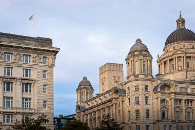 Liverpool Skyline, Royal Albert Rıhtımı, Cruise Limanı ve Mann Adası civarında. Ağustos 2025. 