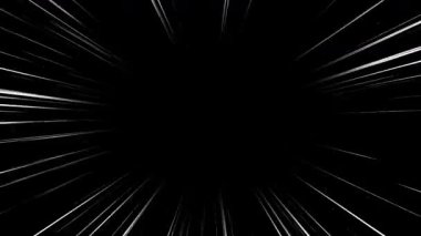 Anime tarzı çizgi roman hız çizgileri ve aksiyon flaş efektleri yüksek enerjili görsel bir deneyim yaratıyor. Yoğunlaştırılmış hareket çizgileri hareketin yoğunluğunu vurgular