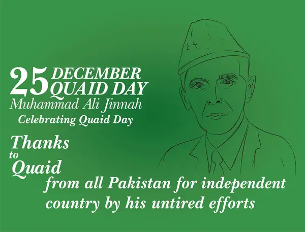 Pakistanlı tipografili bağımsızlık günü kartı