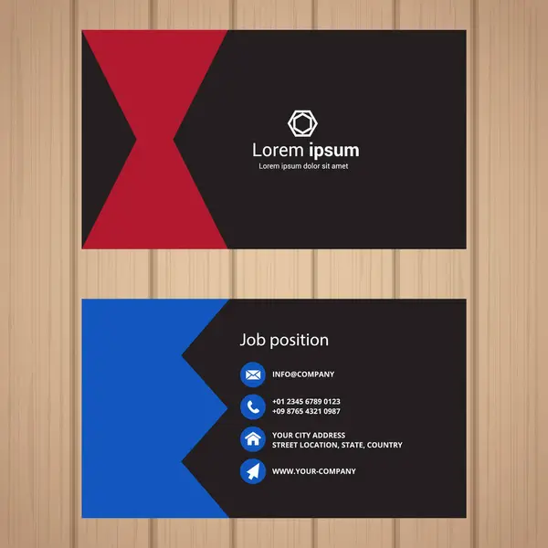 vektör modern yaratıcı kartvizit şablonu. 10 saniye..