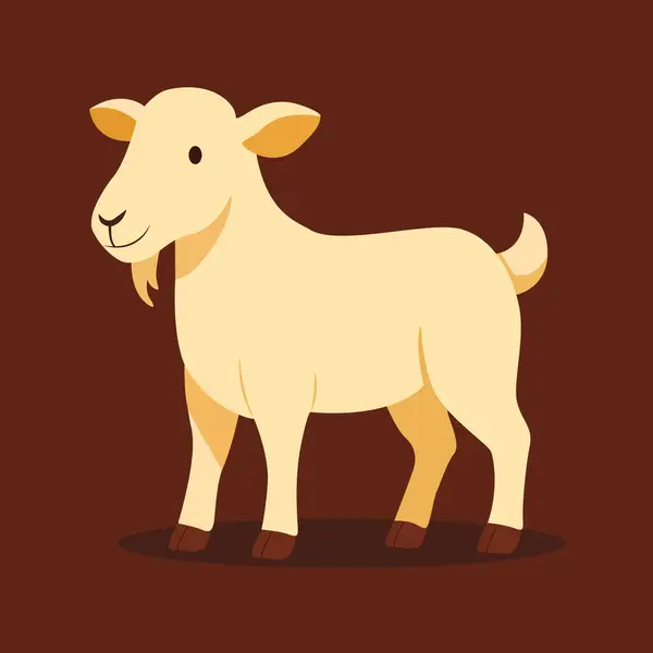 Çiftlik Hayvanı, Mutlu Çocuk Keçi Vektörü