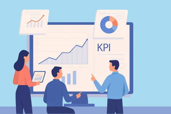 Business KPI Kontrol Paneli Veri Analizi ve Performans Ölçüleri Yeniden İncelemesi Finansal Büyüme Stratejisi Analiz Ekibi