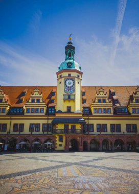 Leipzig Eski Belediye Binası ve Saat Kulesi, Almanya, 11.05.2025
