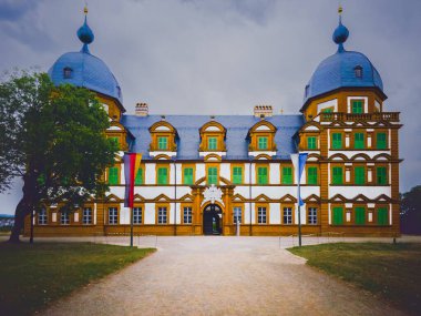 Schloss Seehof barok mimarisi Memmelsdorf, Bavyera 'da 6 Temmuz 2025