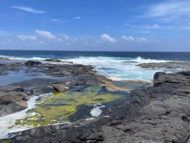 İspanya, Kanarya Adaları, Lanzarote, Los Charcones Doğal Havuzları