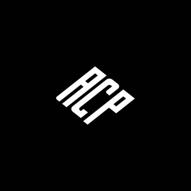 ACP logosu ACP simgesi ACP monogram ACPminimalist ACPangle ACPflat Modern düz soyut logo tasarımı