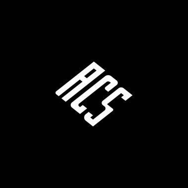 ACS logosu ACS ACS vektörü ACS monogramı ACSminimalist ACStriangle ACSflat Unique modern düz soyut logo tasarımı