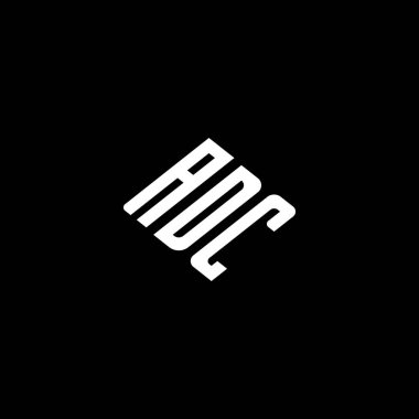 ADC logo ADC ikonu ADC vektör monogram ADCletter ADCminimalist ADCangle ADCflat Modern düz soyut logo tasarımı