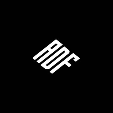 ADF logosu ADF vektörü ADFF monogramı ADFminimalist ADFtriangle ADFflat Unique modern düz soyut logo tasarımı