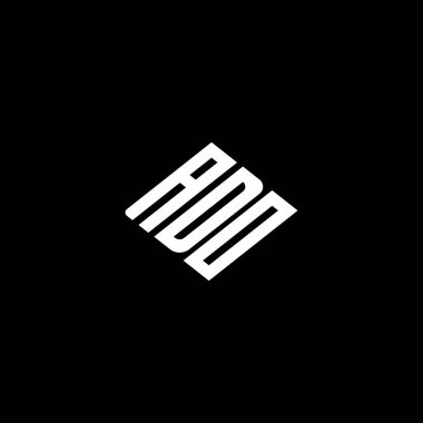 ADO logosu ADO simgesi ADO vektörü ADOHarf ADOMinimalist ADOtriangle ADODüz Eşsiz modern düz soyut logo tasarımı