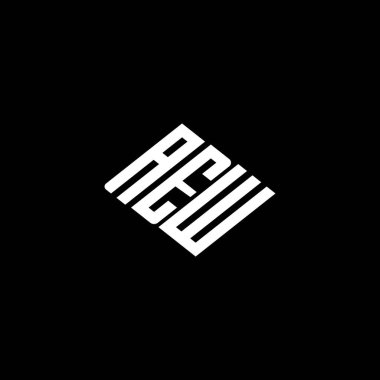 AEW logosu AEW ikonu AEW vektör AEW monogram AEWletter AEWminimalist AEWangle AEWflat Modern düz soyut logo tasarımı