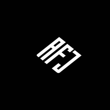 AFJ logosu AFJ simgesi AFJ minimalist modern düz soyut logo tasarımı.