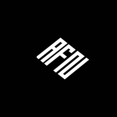 AFN logosu AFN başlığı AFN minimalist modern düz logo tasarımı.