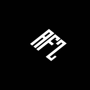 AFZ logosu AFZ başlığı AFZ minimalist modern düz logo tasarımı.