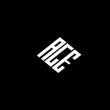 Siyah arkaplanda Yaş harfi logosu tasarımı