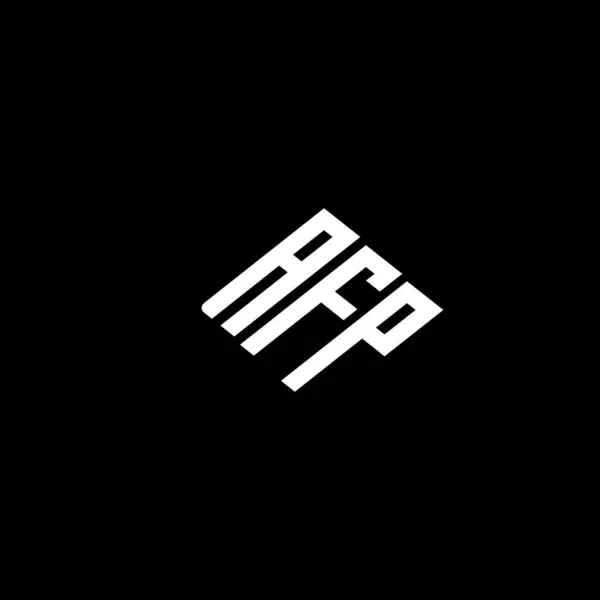 AFP logosu AFP monogramı AFP minimalist modern düz logo tasarımı.
