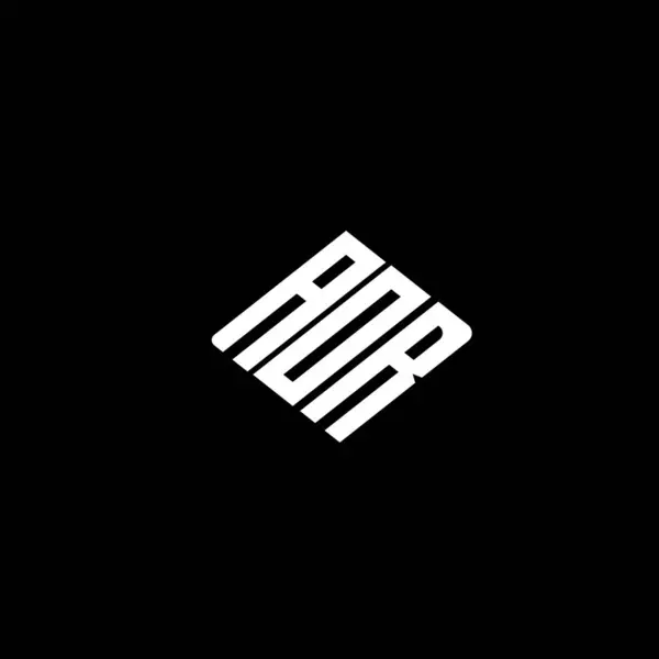 Siyah arkaplanda AOR harfi logo tasarımı. 