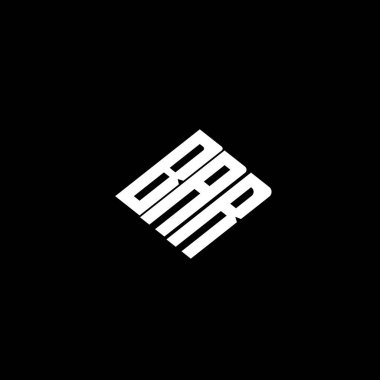 Siyah arkaplanda BAR _ BAR _ logo tasarımı. 