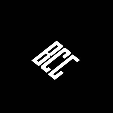 Siyah arkaplanda BCG harf logo tasarımı. 