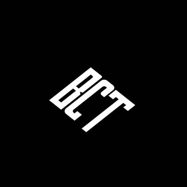 Siyah arkaplanda BCT harfi logo tasarımı. 