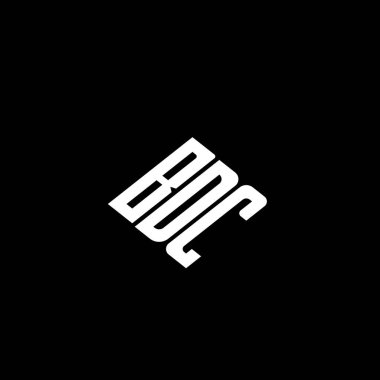 Siyah arkaplanda BDC harf logosu tasarımı. 
