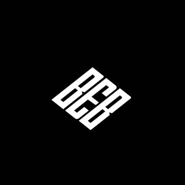 Siyah arkaplanda BEB harfi logo tasarımı. 