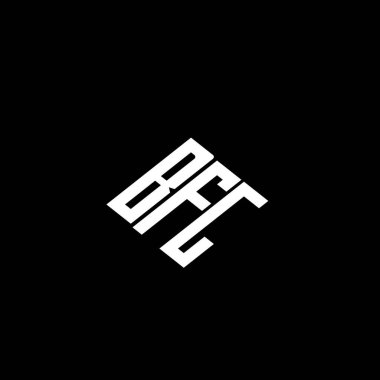 Siyah arkaplanda BFG harf logo tasarımı. 