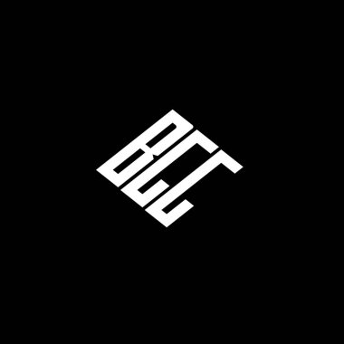 Siyah arkaplanda BGG harf logo tasarımı. 
