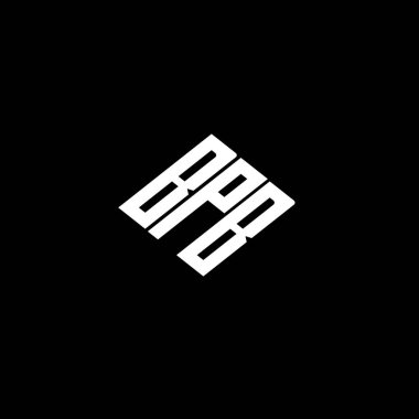 Siyah arkaplanda BPB harfi logo tasarımı. 