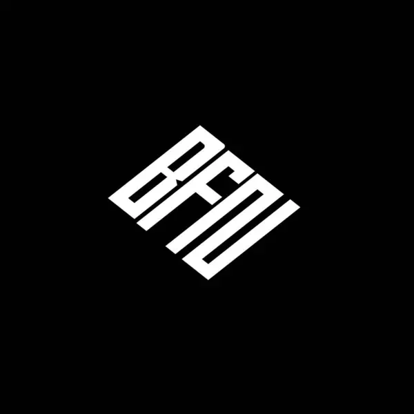 Siyah arkaplan üzerine BFN harfi logo tasarımı. 
