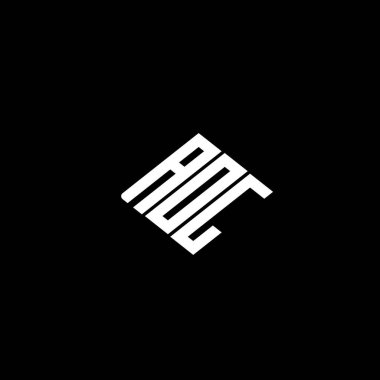 Siyah arkaplanda AOG harfi logo tasarımı. 