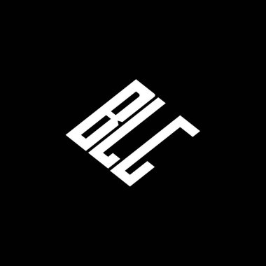 Siyah arkaplanda BLG harf logo tasarımı. 