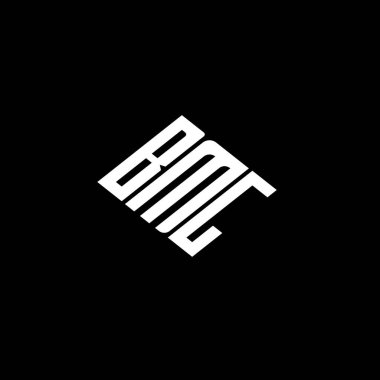 Siyah arkaplanda BMG harfi logo tasarımı. 