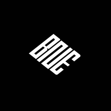 Siyah arkaplanda BNE harfi logo tasarımı. 