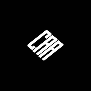 Siyah arkaplanda CAA harf logosu tasarımı. 
