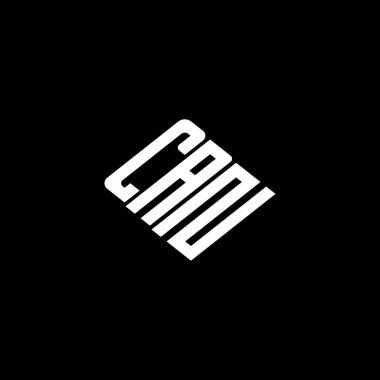 Siyah arkaplanda CAN harfi logo tasarımı. 