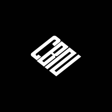 Siyah arkaplan üzerine CBN harf logosu tasarımı. 
